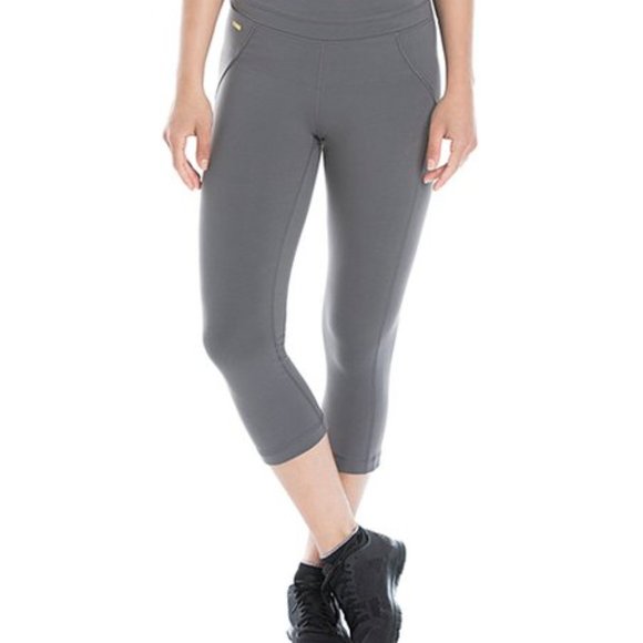 Lole | Pants u0026 Jumpsuits | Lole Lively Grey Charcoal Capri Leggings Size Xs  | Poshmark